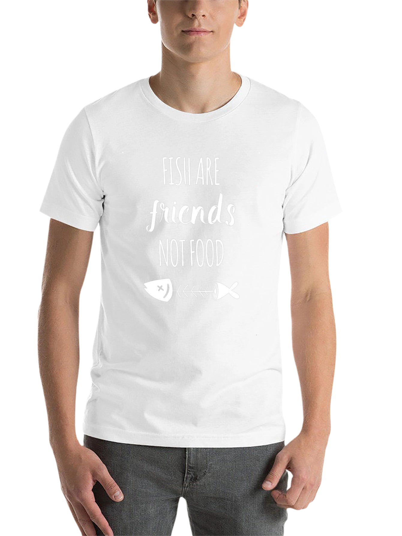 Fish Are Friends Graphic Tee - Vegan Statement Shirt