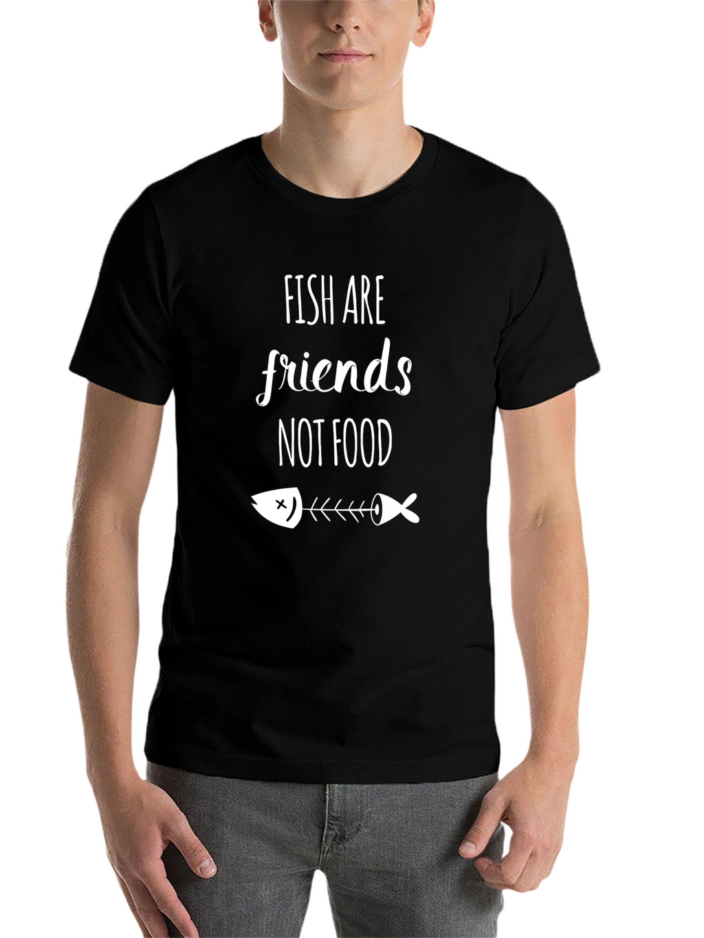 Fish Are Friends Graphic Tee - Vegan Statement Shirt