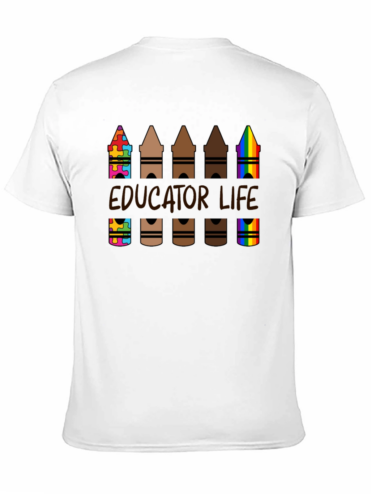 Educator Life Crayon T-Shirt: Teacher Appreciation Tee