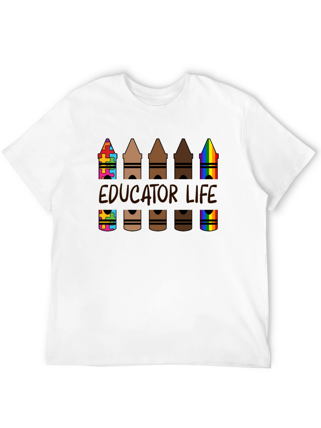 Educator Life Crayon T-Shirt: Teacher Appreciation Tee