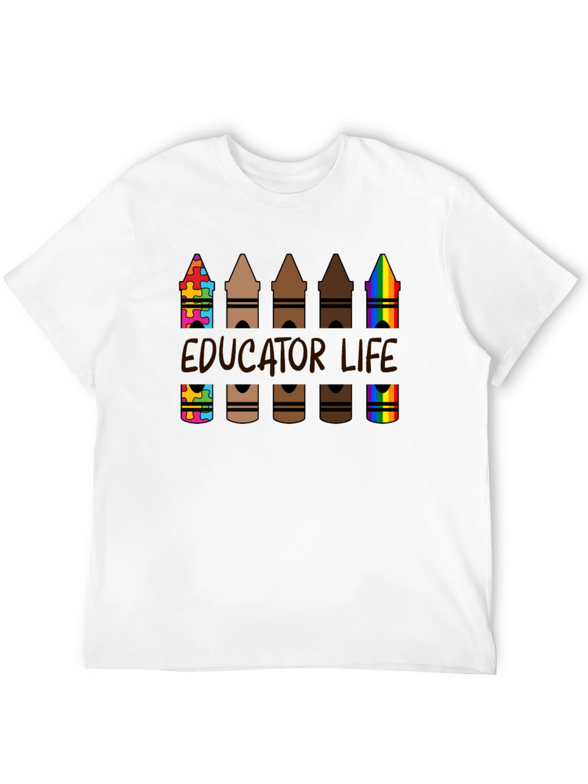 Educator Life Crayon T-Shirt: Teacher Appreciation Tee