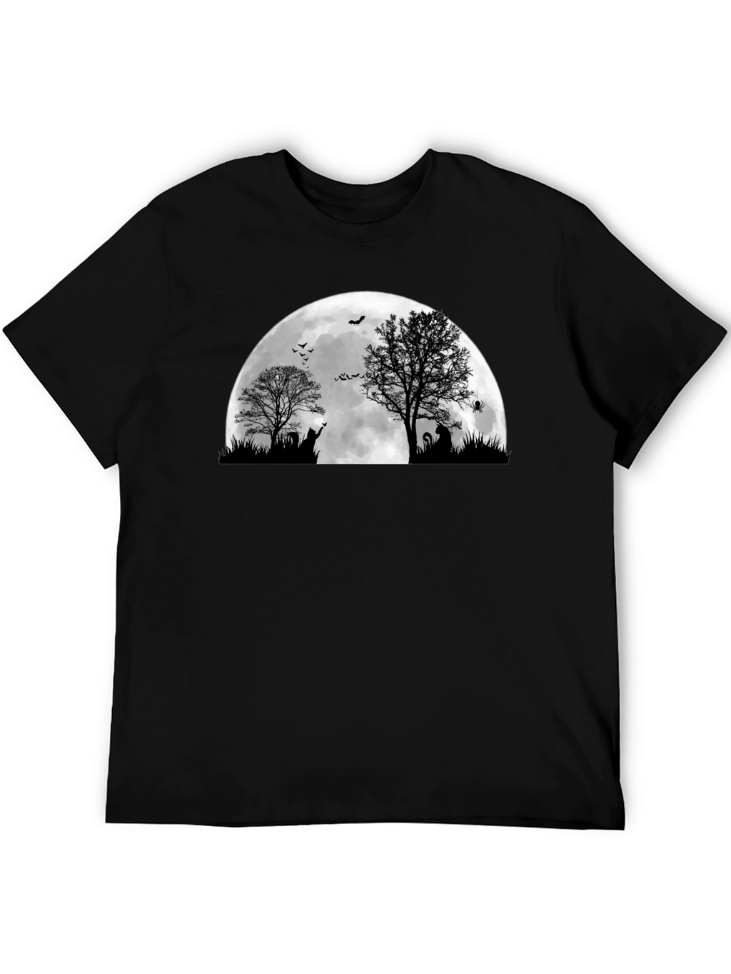 Halloween Moon Cat T-Shirt
