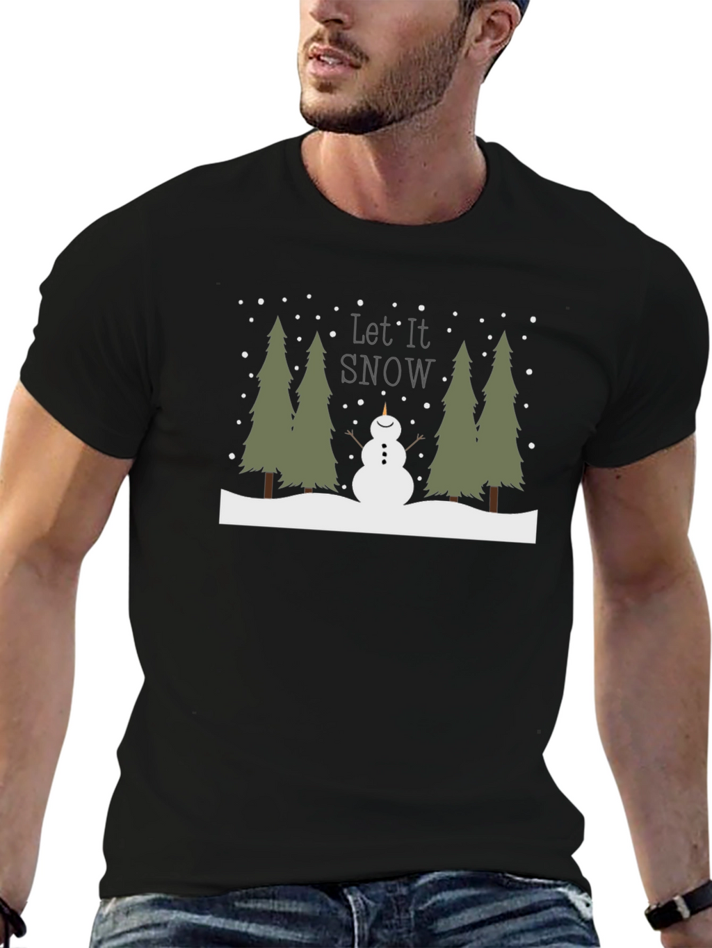 Let it Snow T-Shirt - Festive Winter Design
