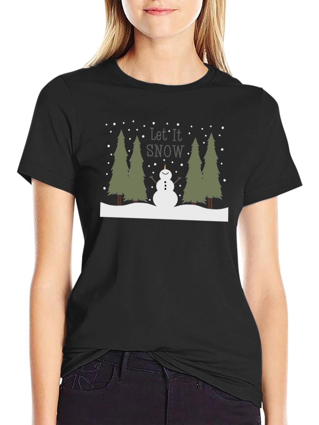 Let it Snow T-Shirt - Festive Winter Design