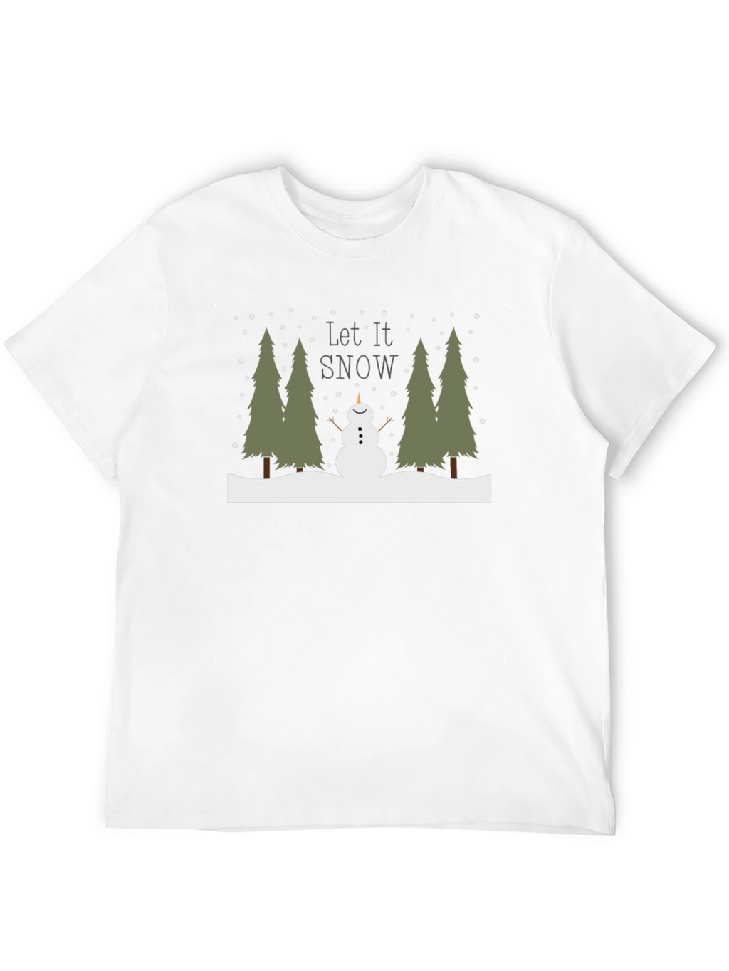Let it Snow T-Shirt - Festive Winter Design