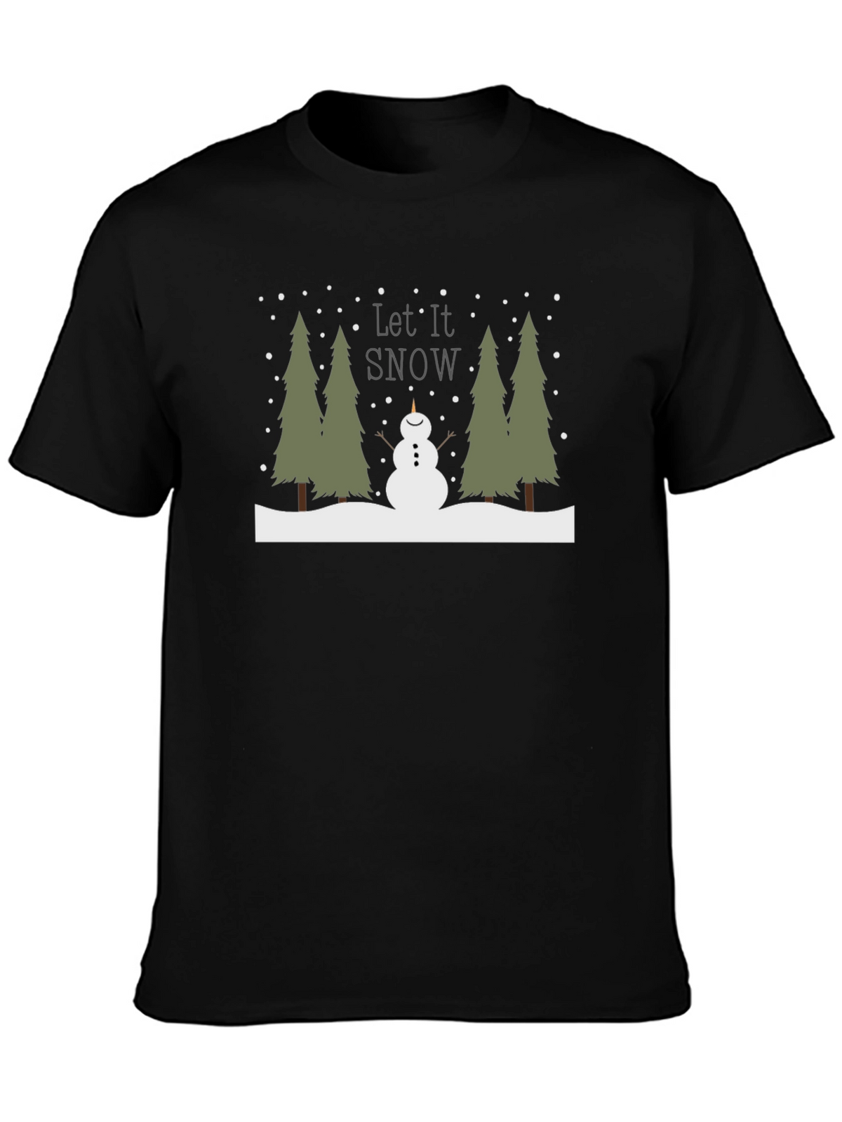 Let it Snow T-Shirt - Festive Winter Design