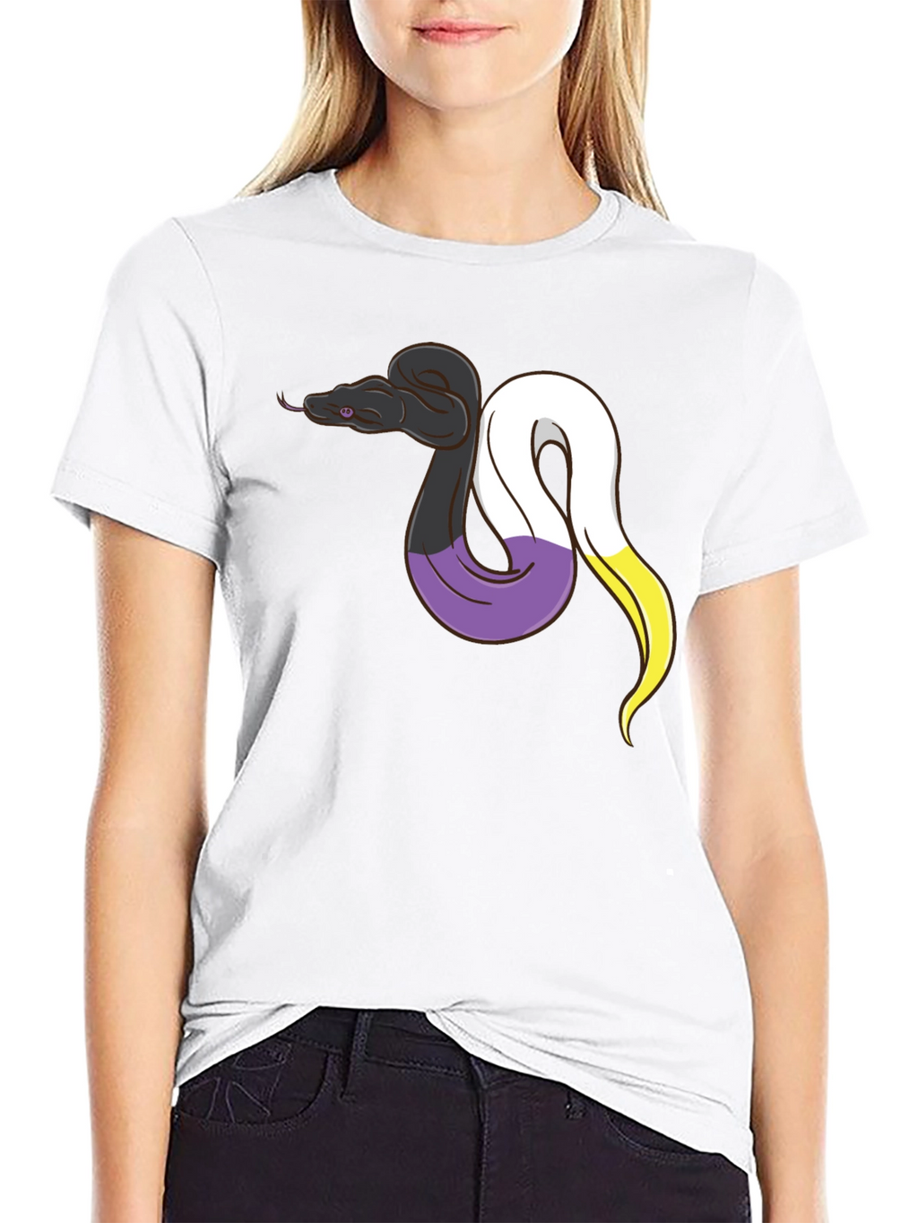 Nonbinary Pride Snake T-Shirt