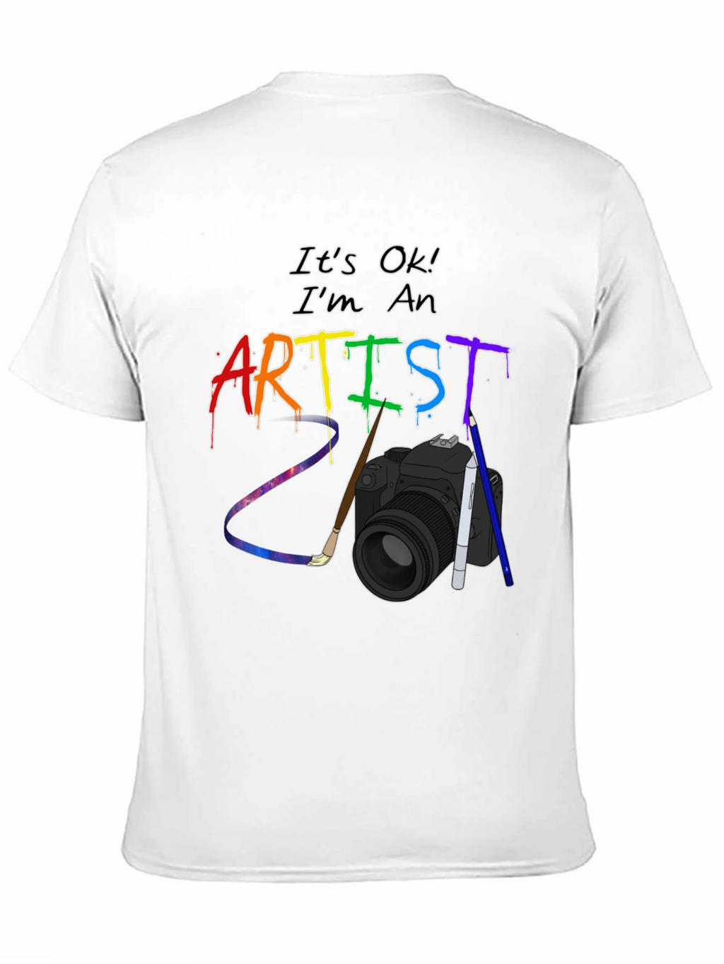 Artist T-Shirt - Rainbow Art Design