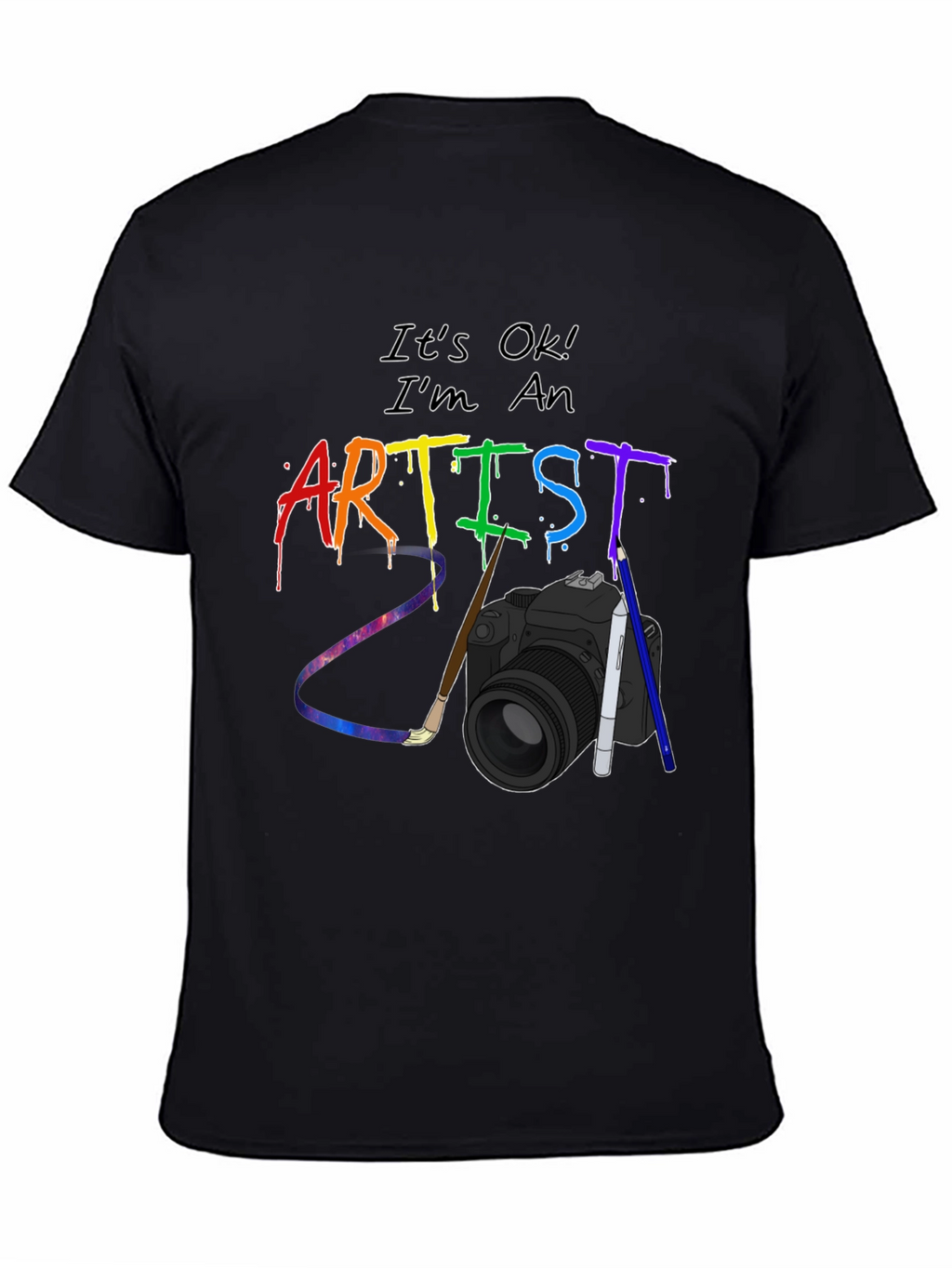 Artist T-Shirt - Rainbow Art Design
