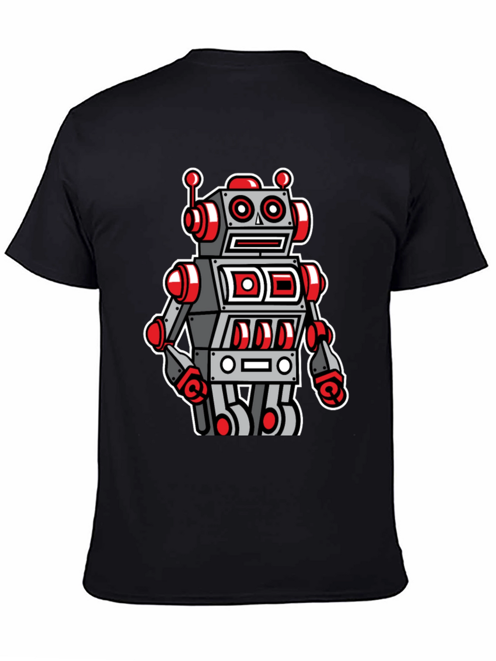 Robot Graphic Tee - Cool Cartoon Style