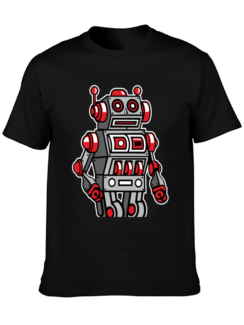Robot Graphic Tee - Cool Cartoon Style