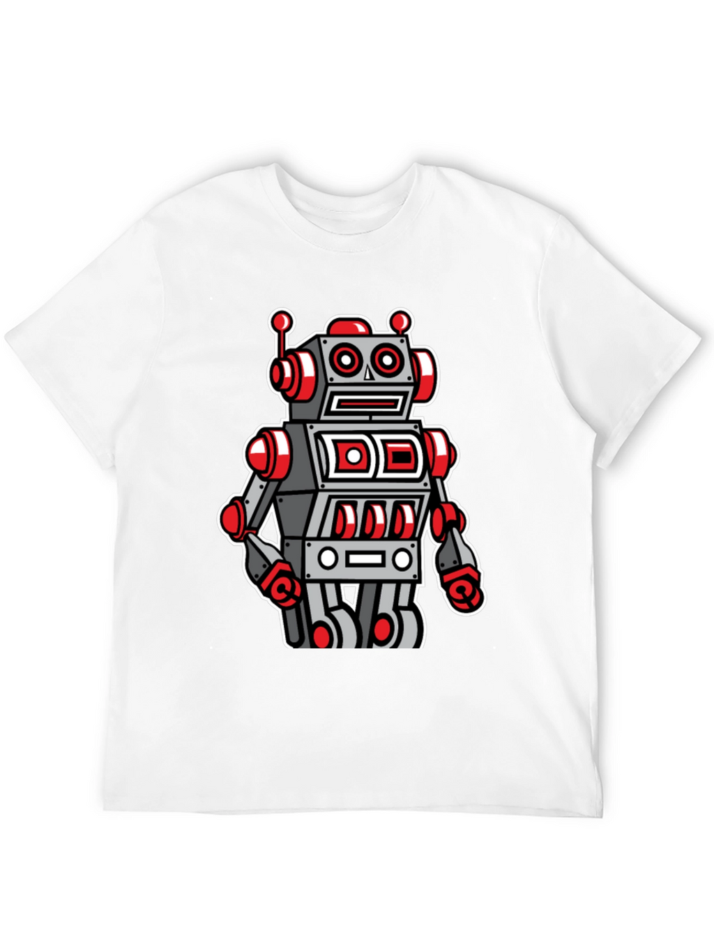 Robot Graphic Tee - Cool Cartoon Style