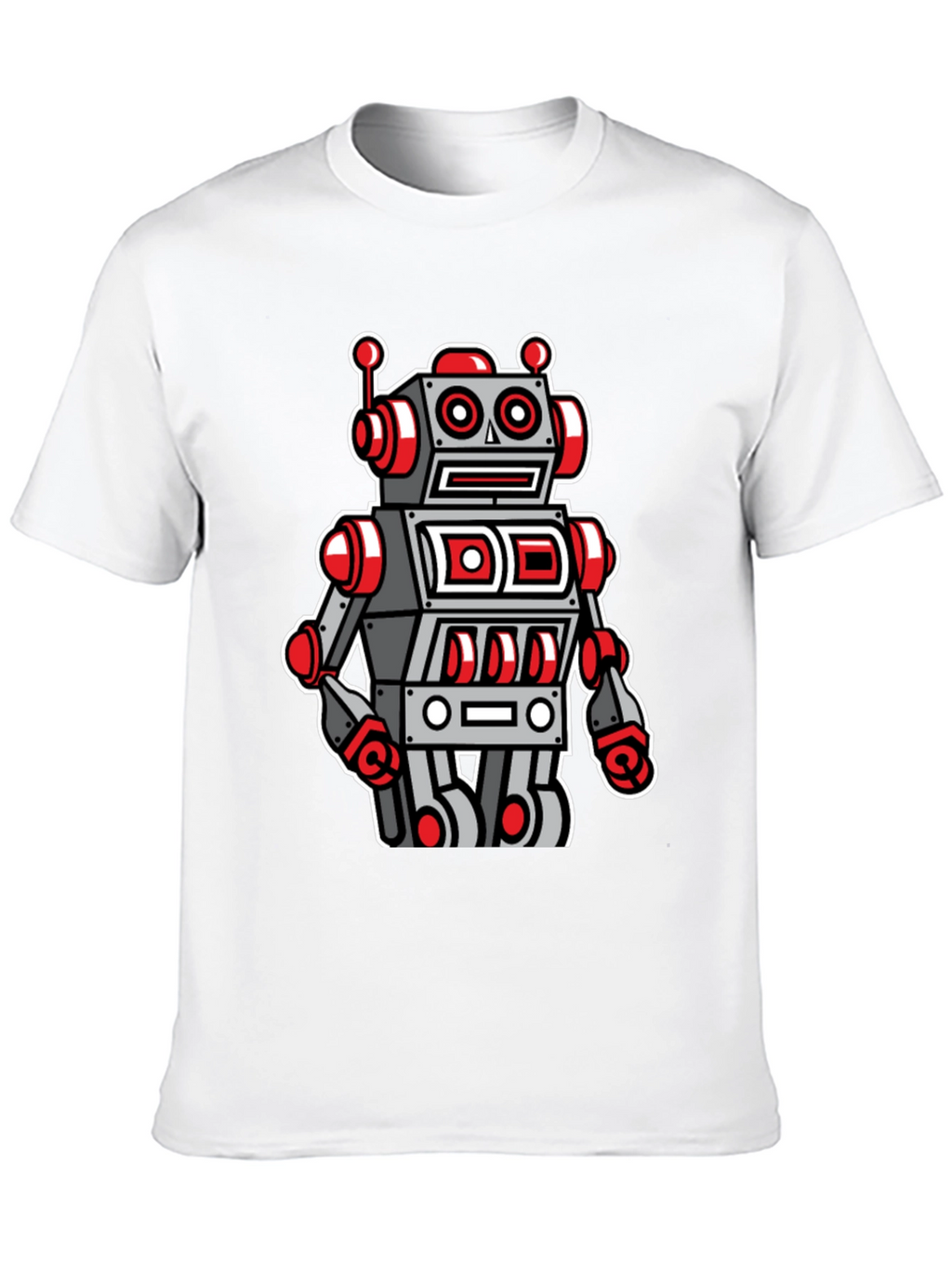 Robot Graphic Tee - Cool Cartoon Style
