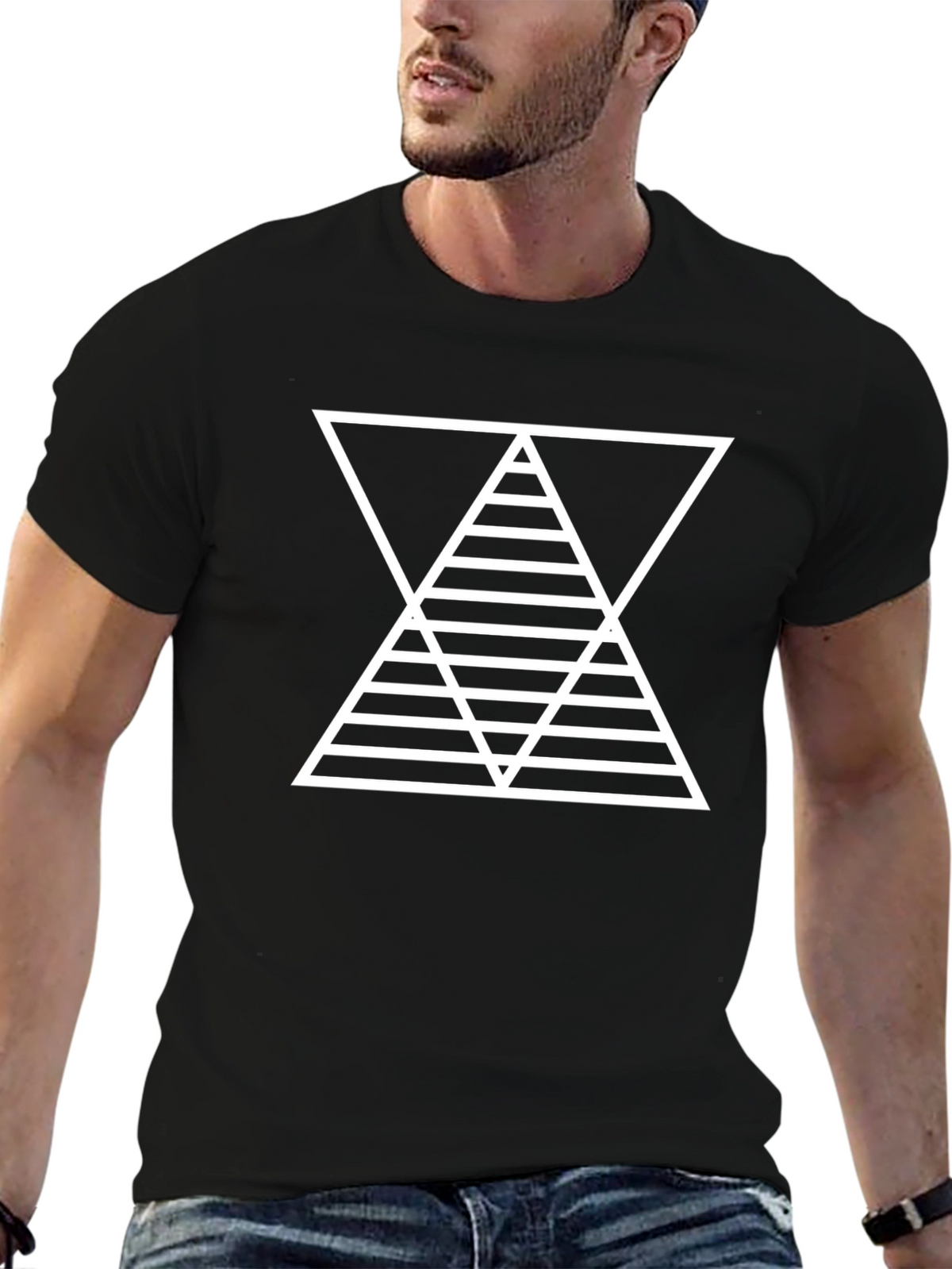 Geometric Triangle T-Shirt