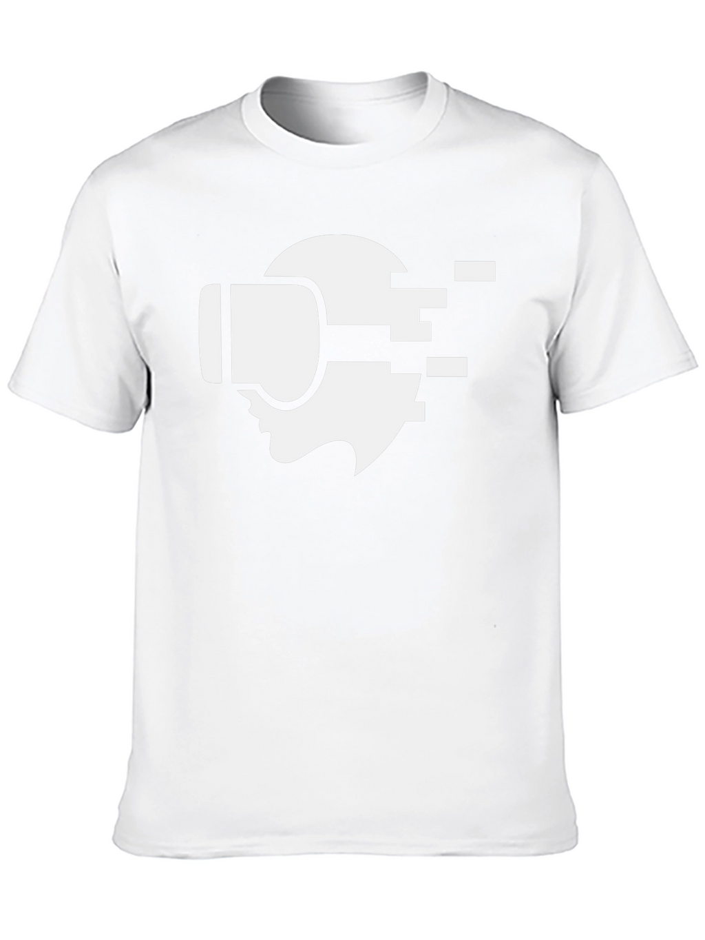 VR Headset Graphic Tee - Black Cotton T-Shirt