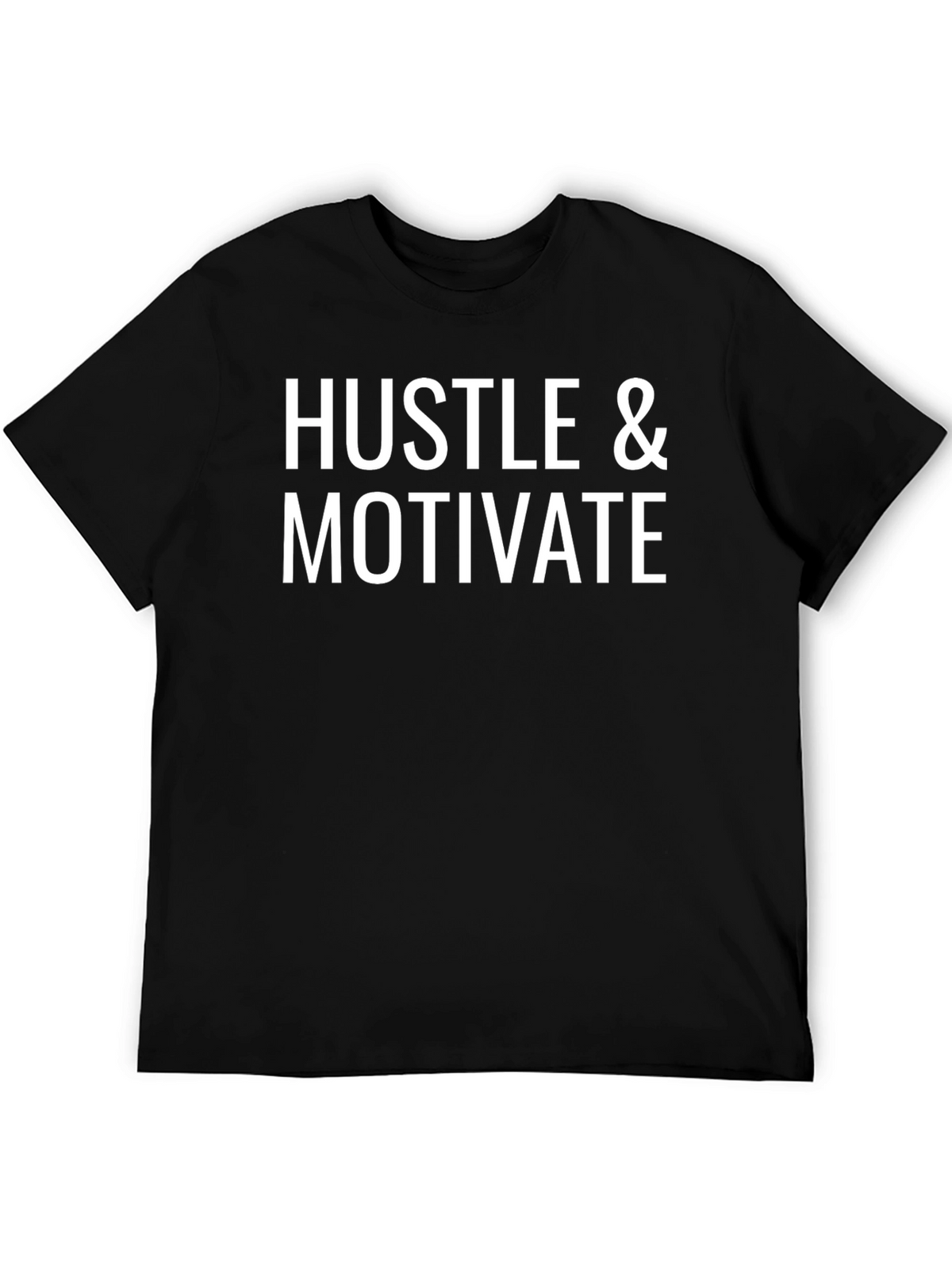 Hustle & Motivate Black Graphic T-Shirt
