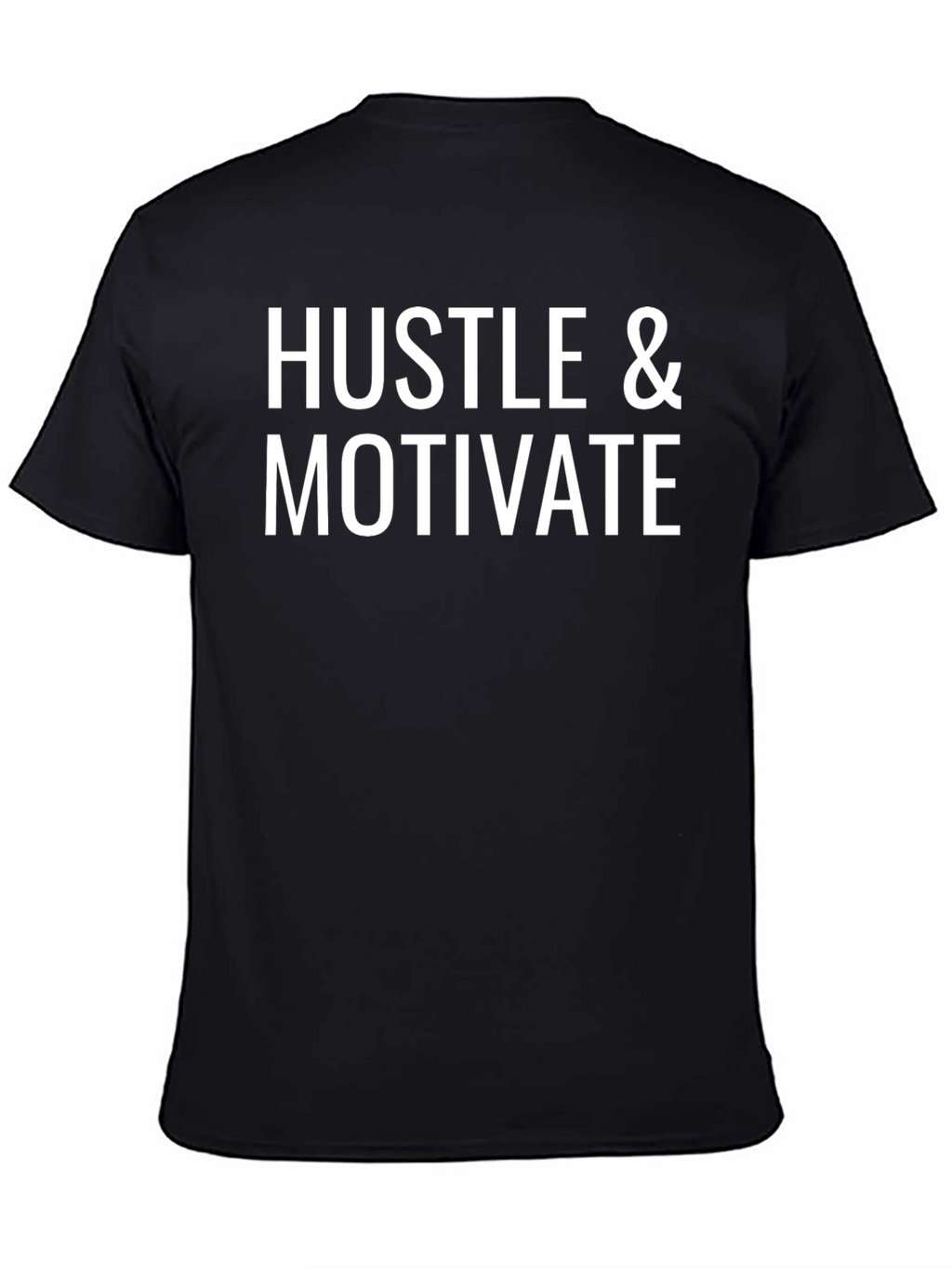Hustle & Motivate Black Graphic T-Shirt
