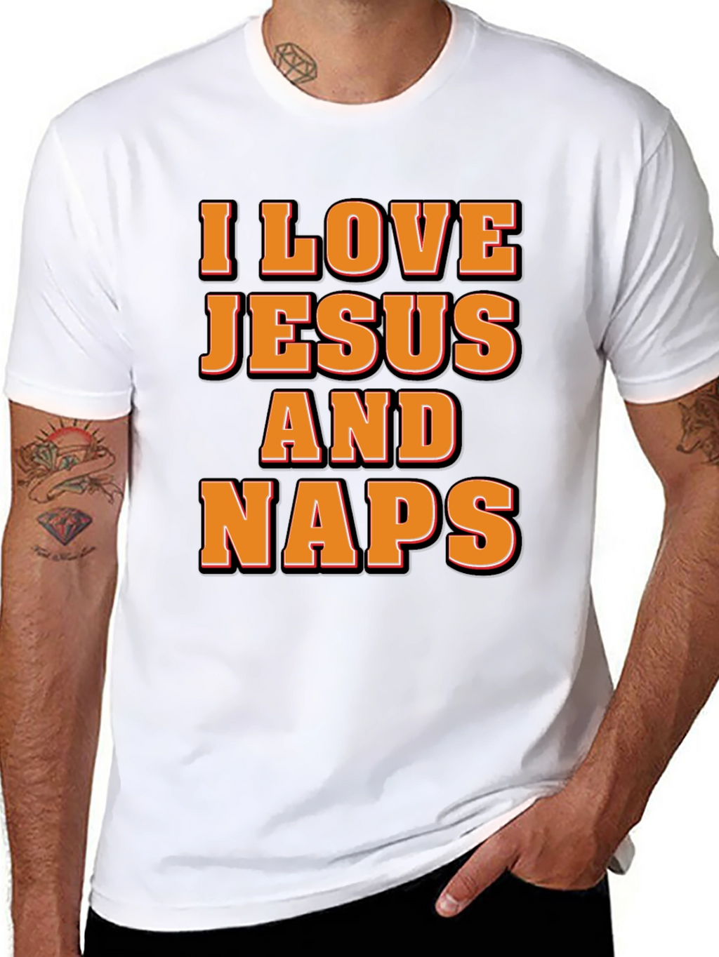 I Love Jesus & Naps Graphic Tee