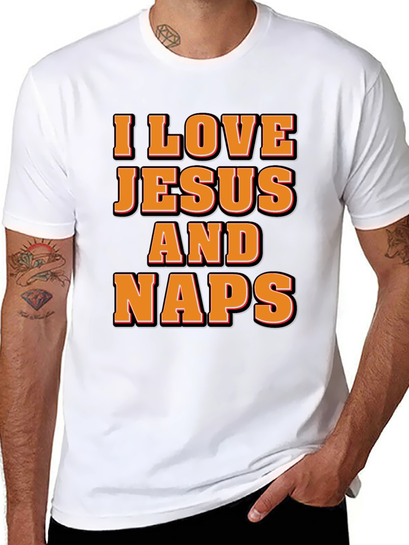 I Love Jesus & Naps Graphic Tee