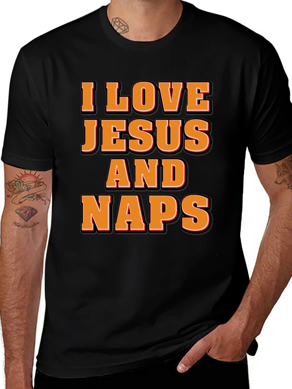 I Love Jesus & Naps Graphic Tee