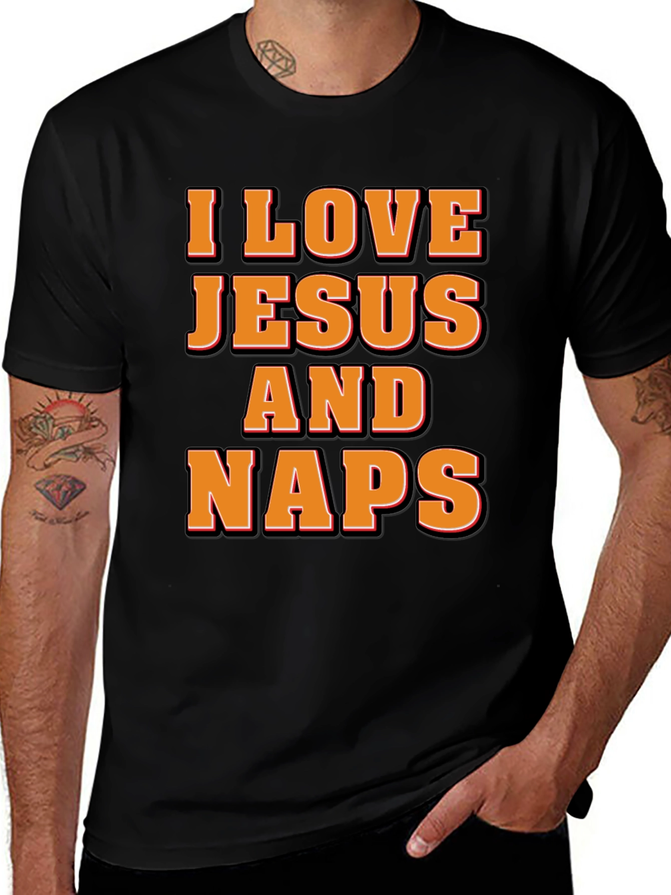 I Love Jesus & Naps Graphic Tee