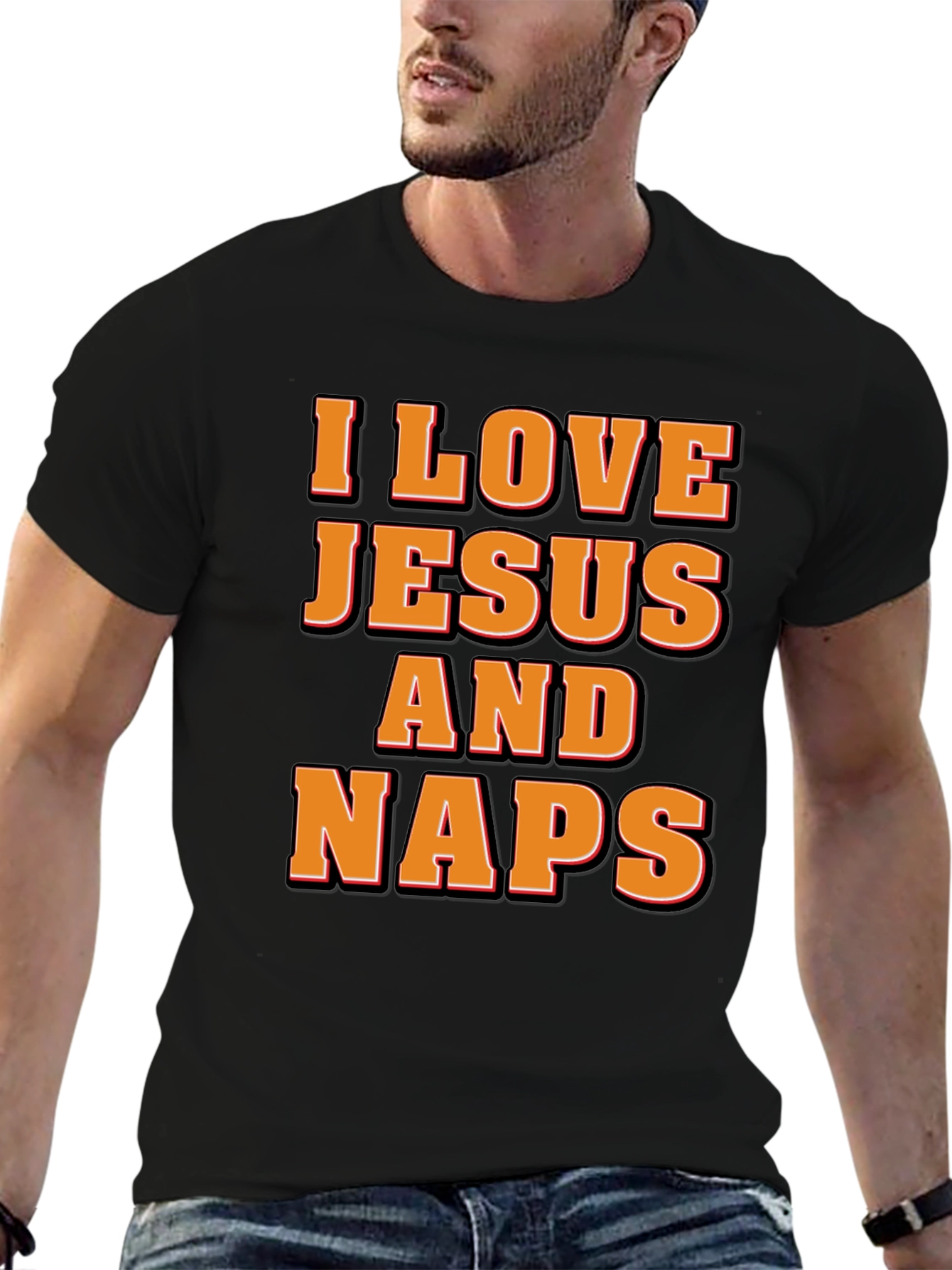 I Love Jesus & Naps Graphic Tee
