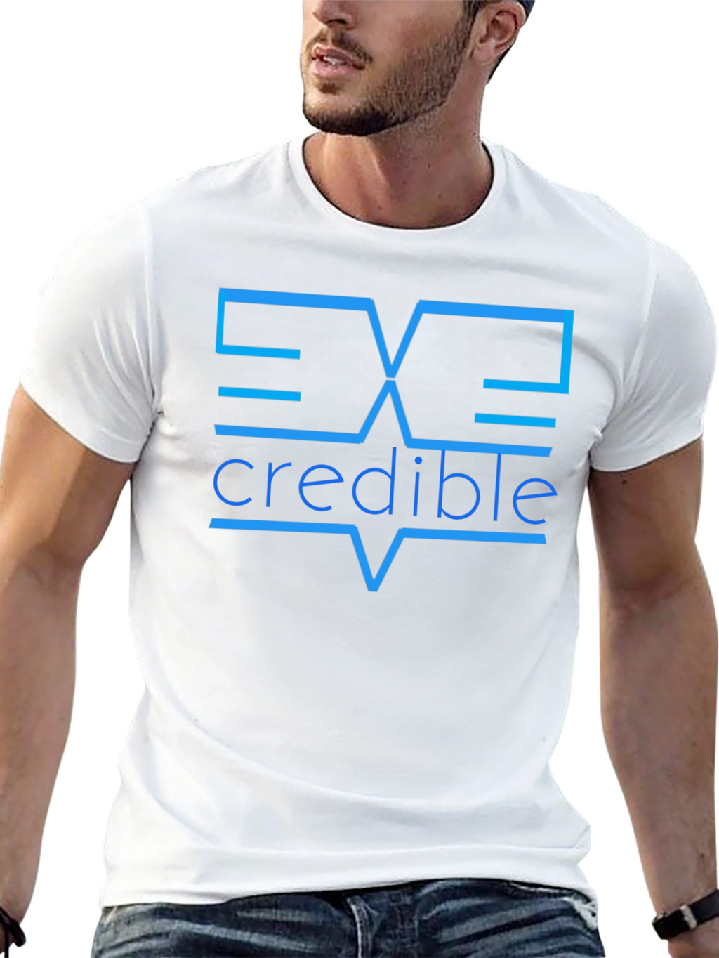 Incredible Graphic Tee - Modern Design Black T-Shirt