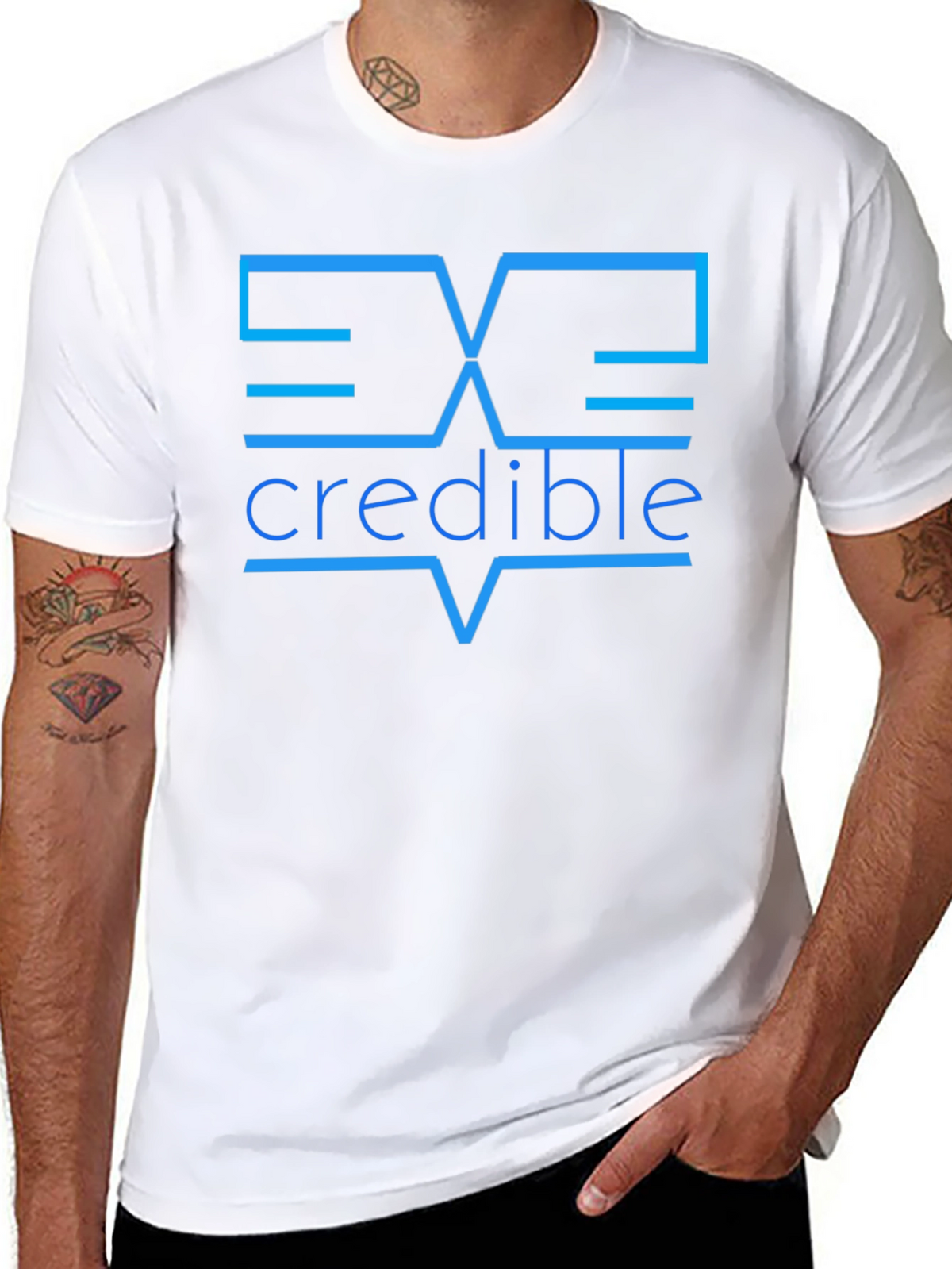 Incredible Graphic Tee - Modern Design Black T-Shirt