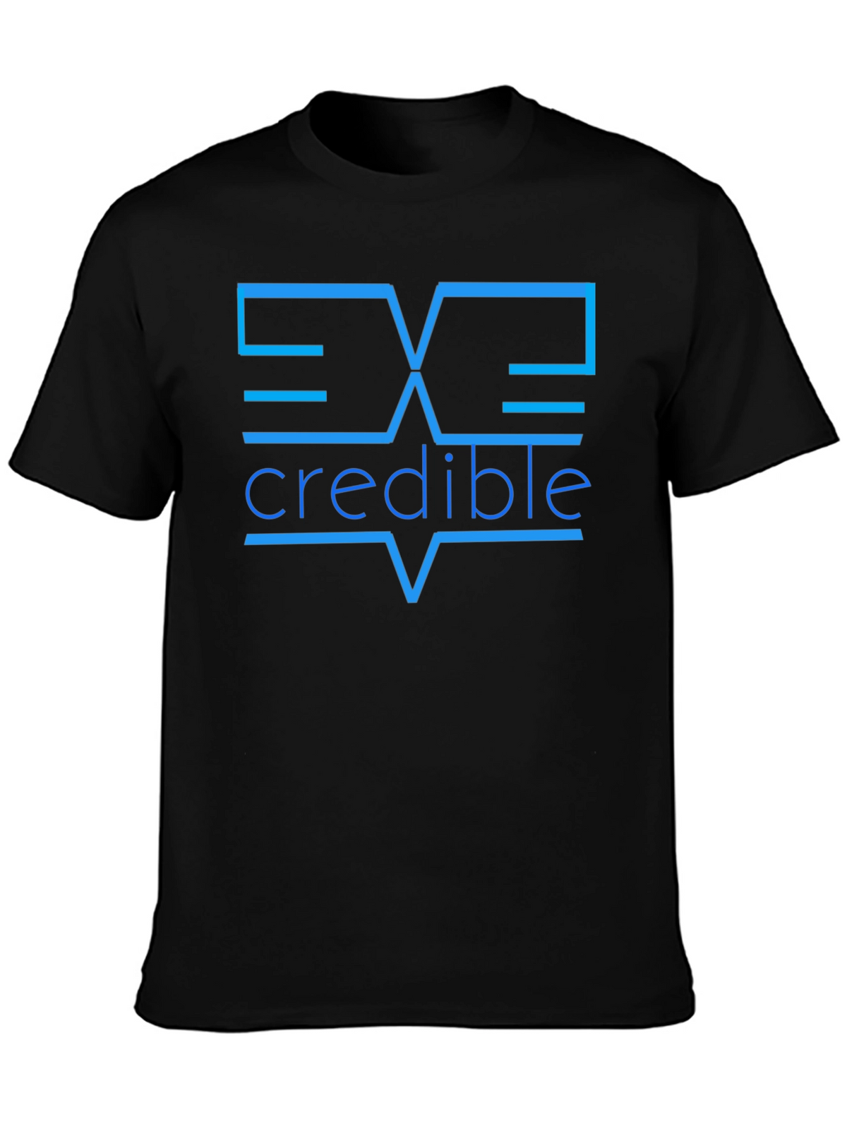 Incredible Graphic Tee - Modern Design Black T-Shirt