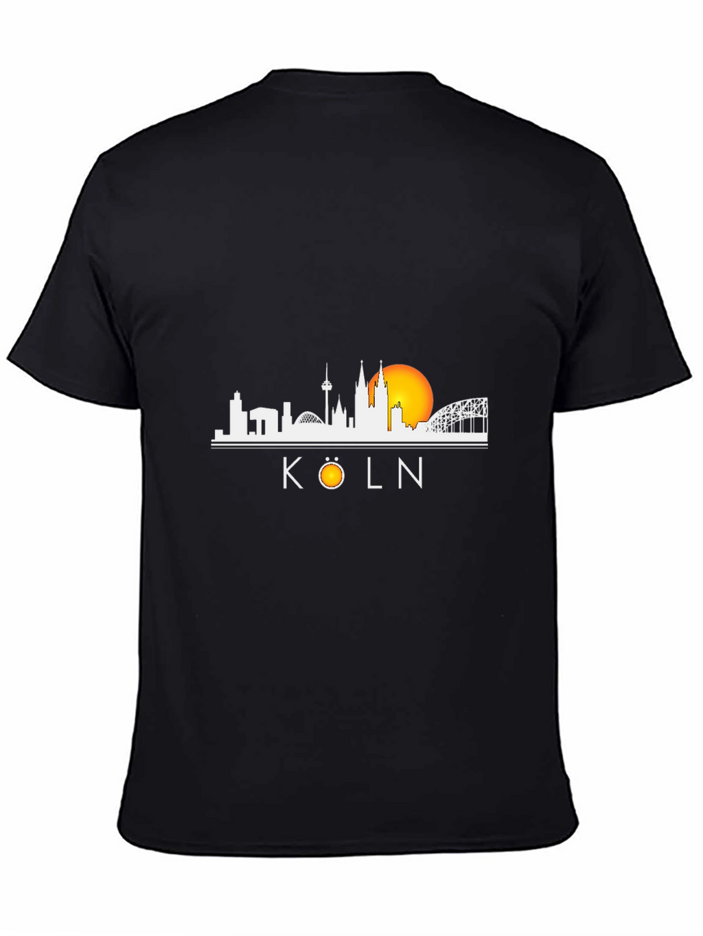 Köln Skyline T-Shirt - Black Cotton Tee
