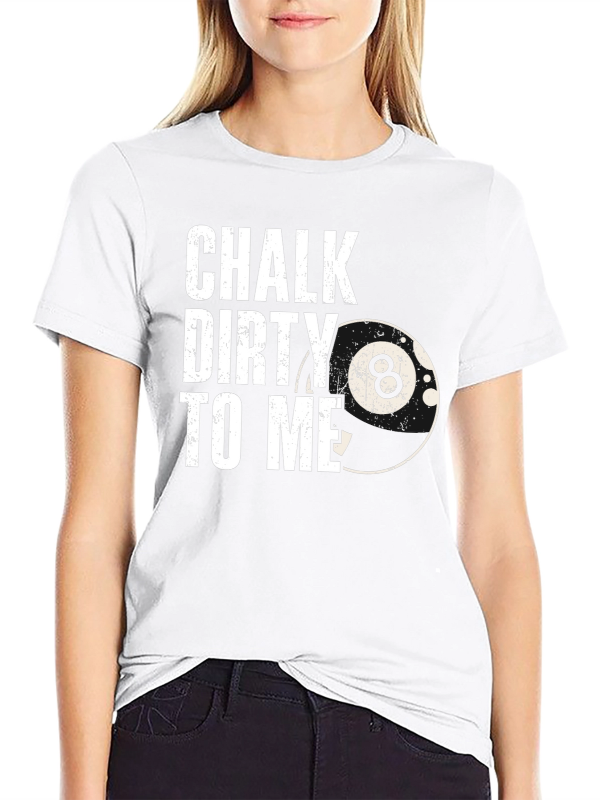 Chalk Dirty to Me Black T-Shirt Billiards Pool
