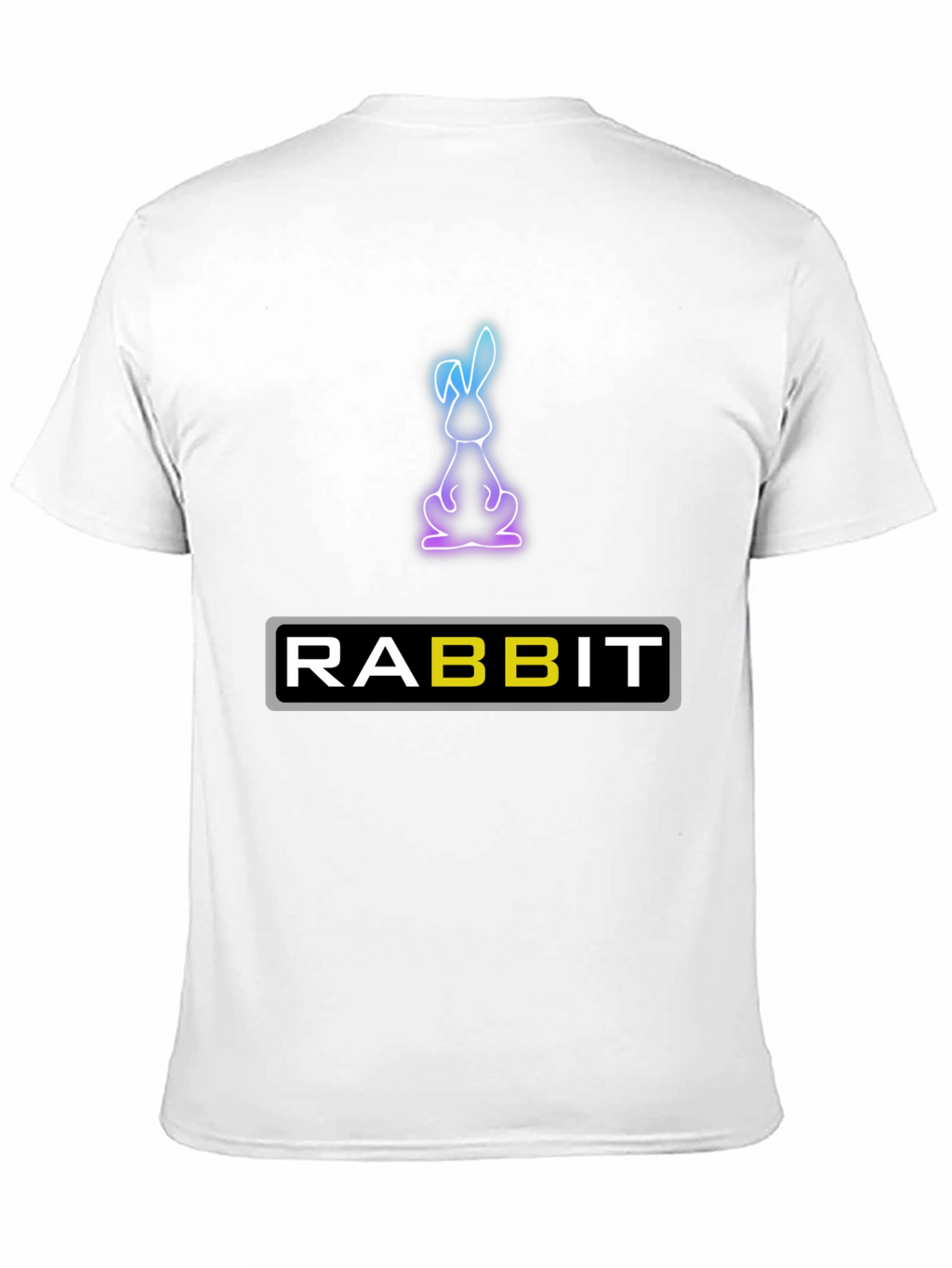 Rabbit Neon Graphic T-Shirt - Soft Cotton Blend