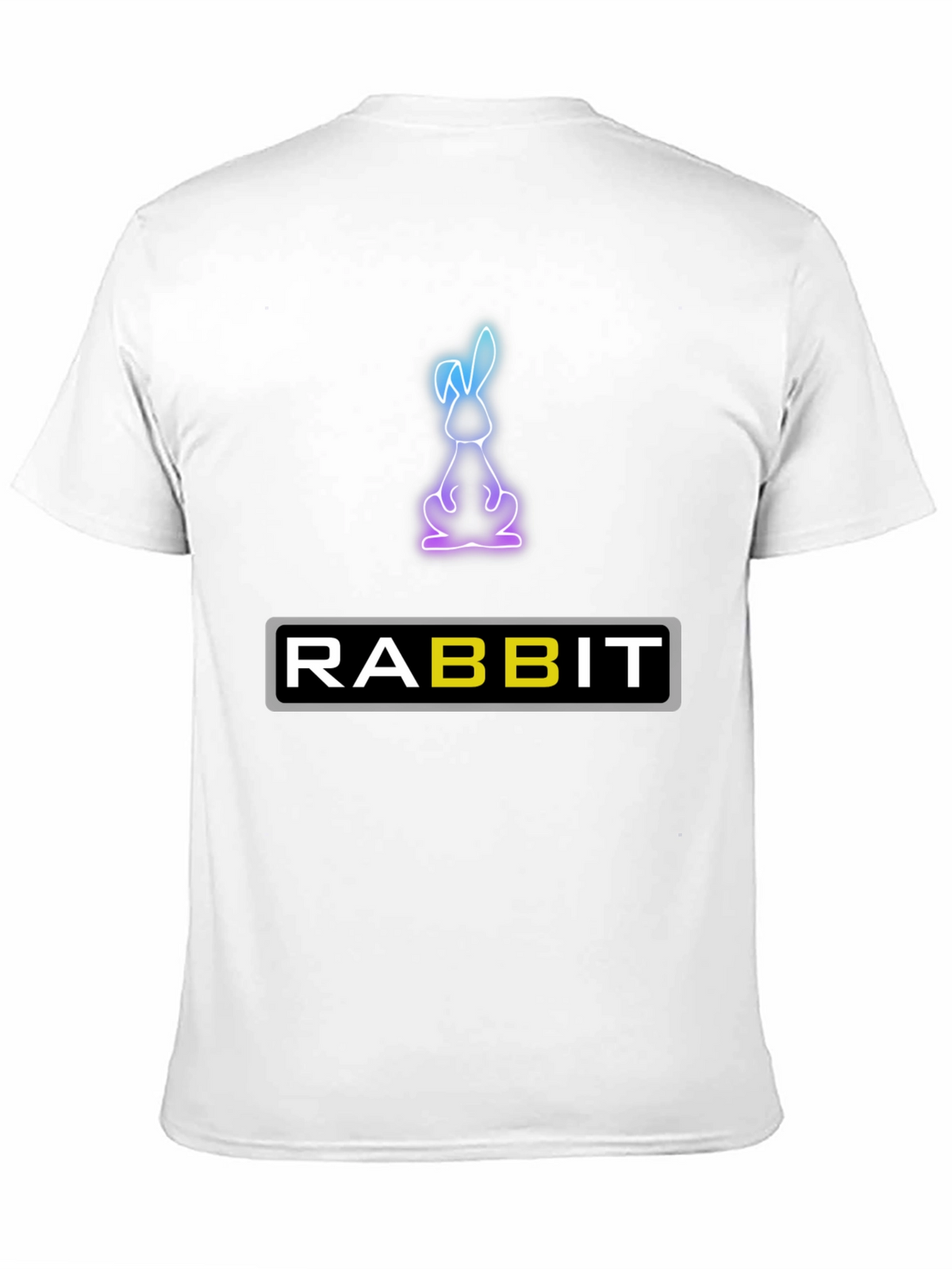 Rabbit Neon Graphic T-Shirt - Soft Cotton Blend