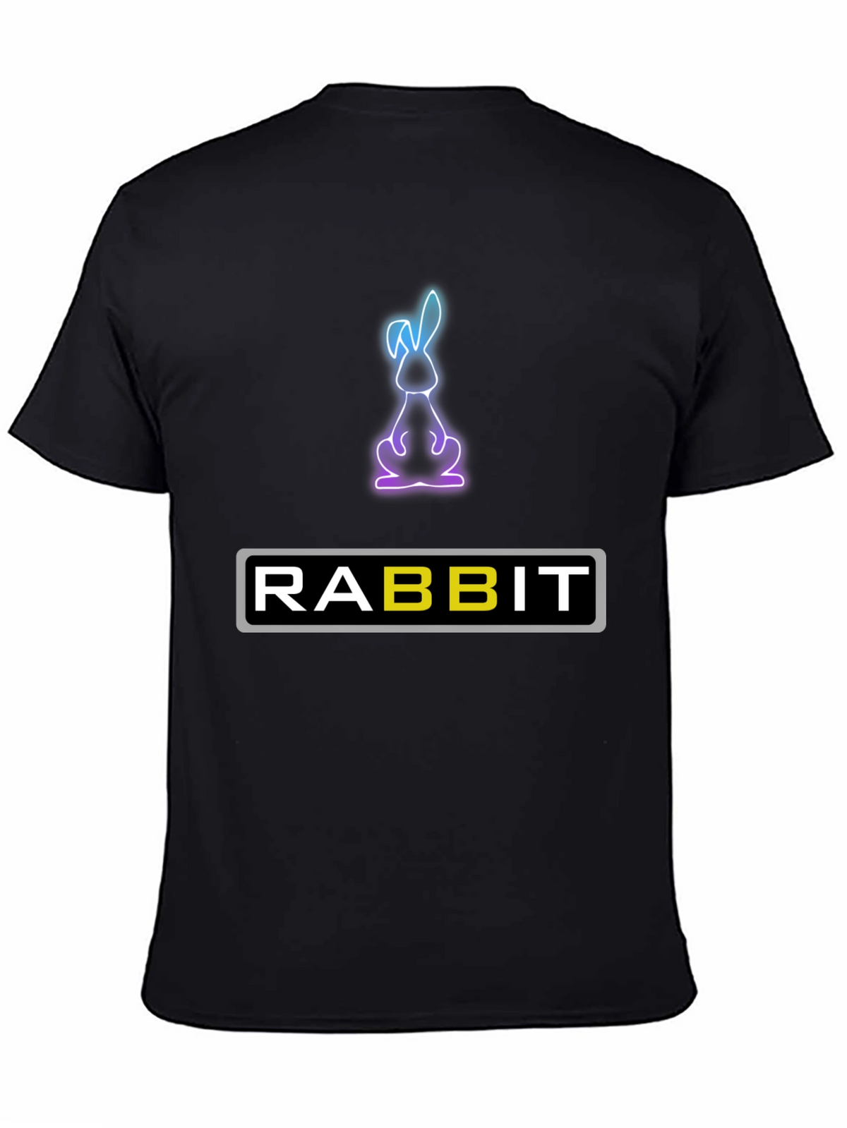 Rabbit Neon Graphic T-Shirt - Soft Cotton Blend