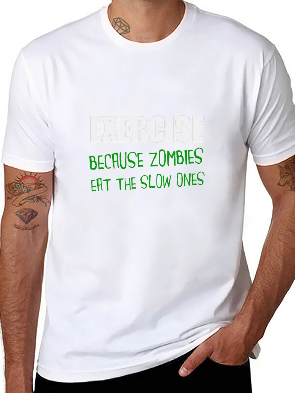 Exercise Because Zombies T-Shirt