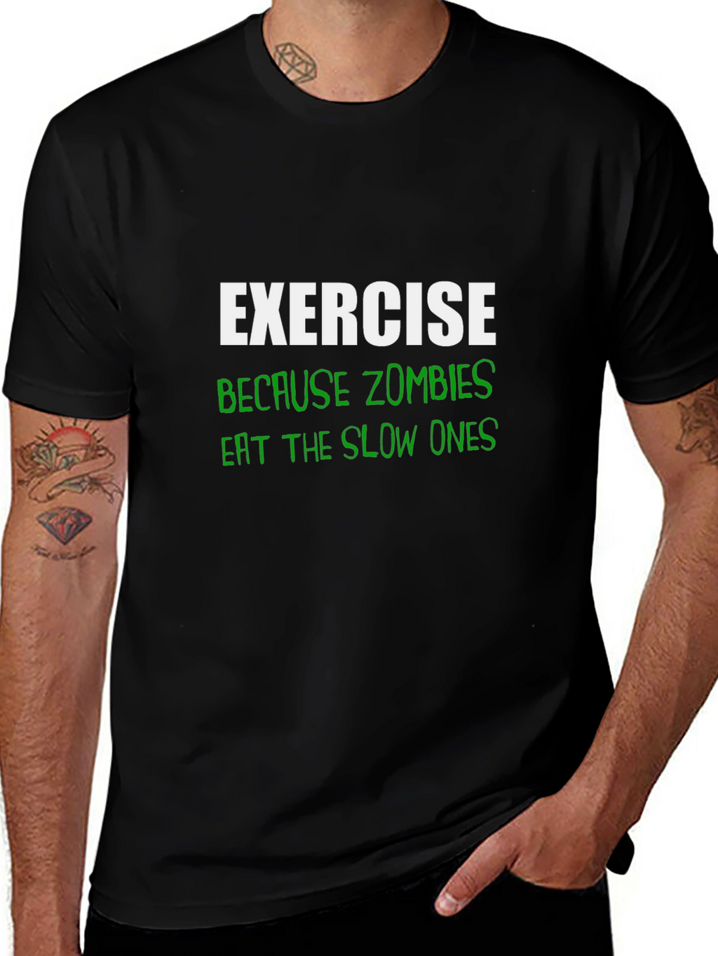 Exercise Because Zombies T-Shirt