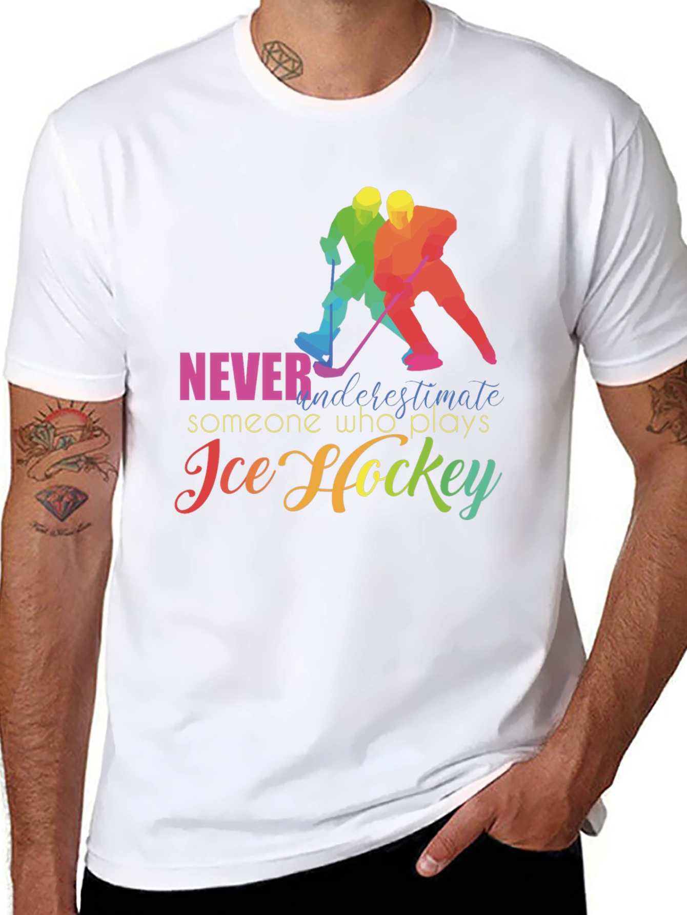 Ice Hockey T-Shirt: Never Underestimate