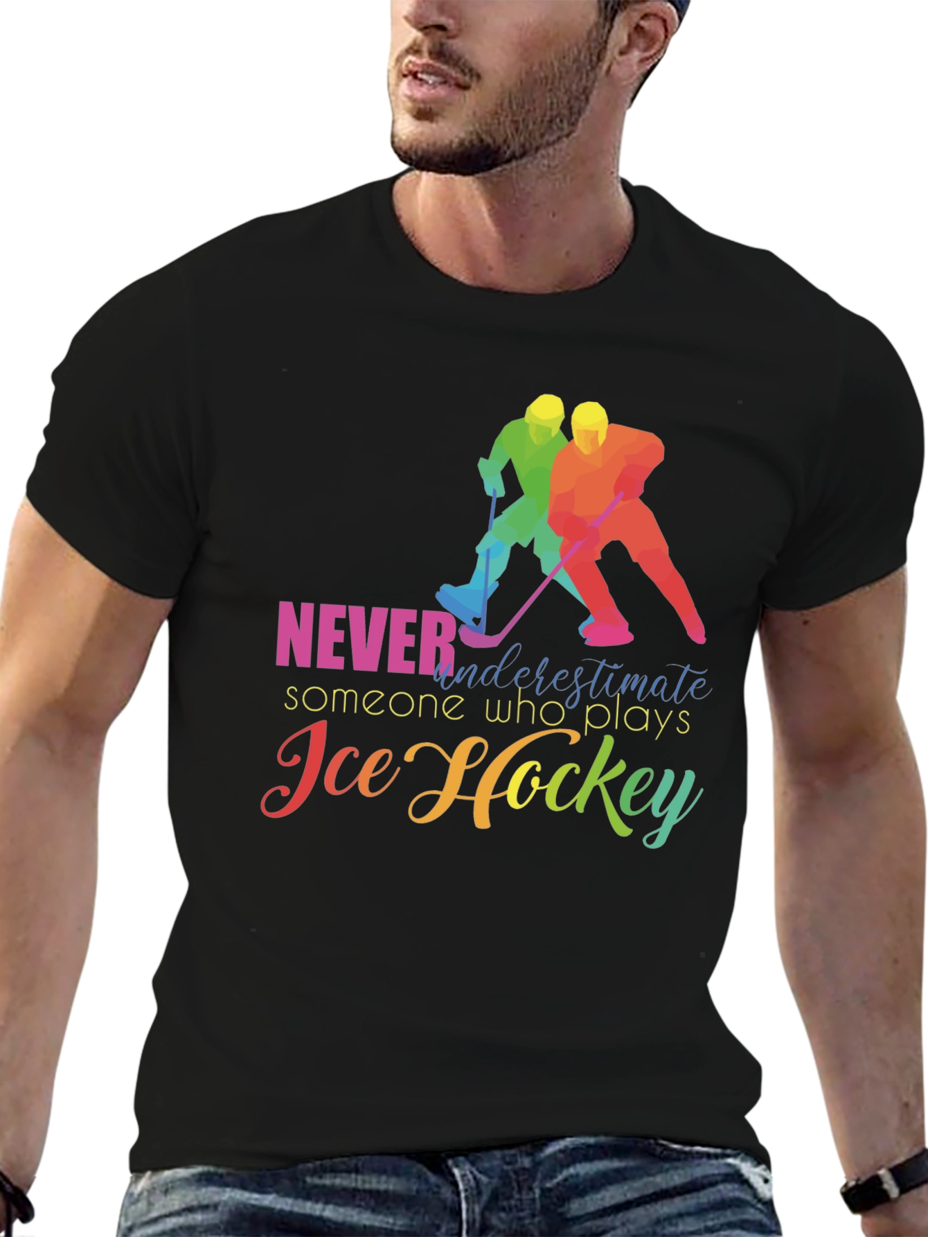 Ice Hockey T-Shirt: Never Underestimate