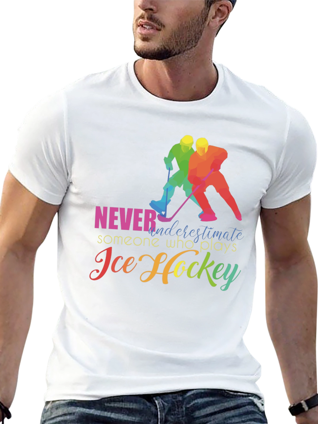 Ice Hockey T-Shirt: Never Underestimate