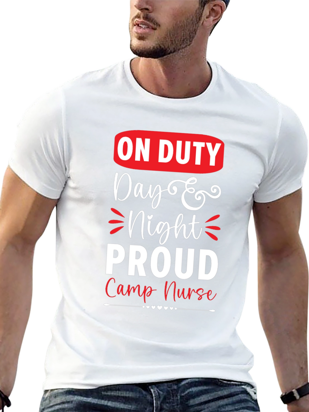 On Duty Camp Nurse Graphic T-Shirt