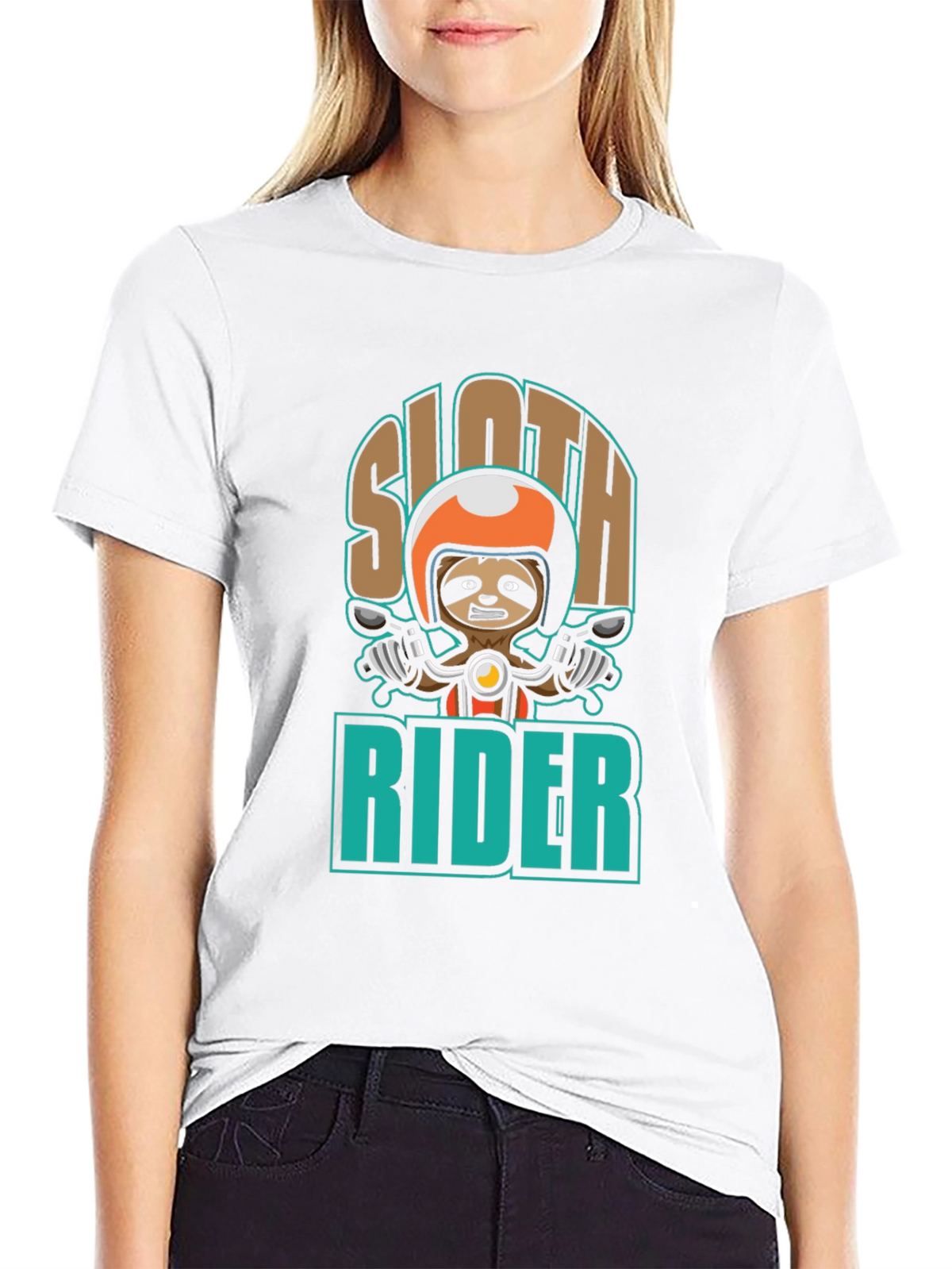 Sloth Rider T-Shirt - Cool Graphic Tee