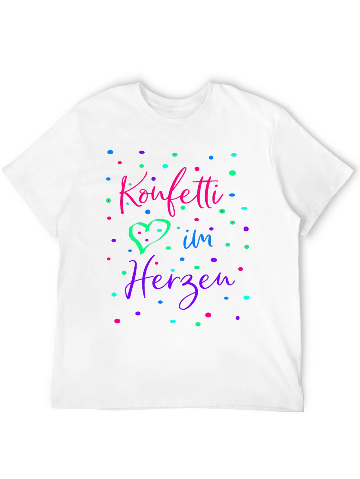 Konfetti im Herzen Black T-Shirt