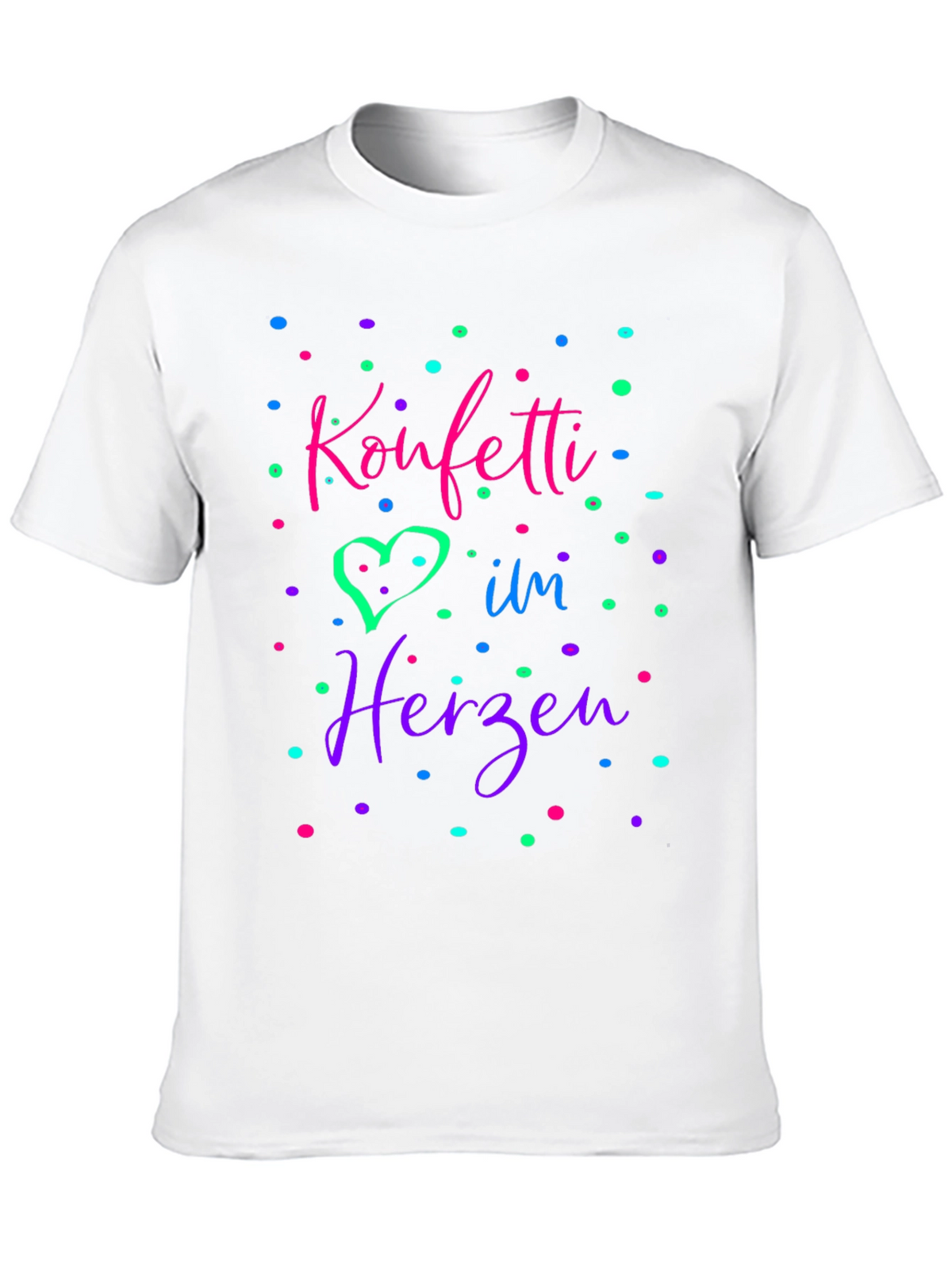 Konfetti im Herzen Black T-Shirt