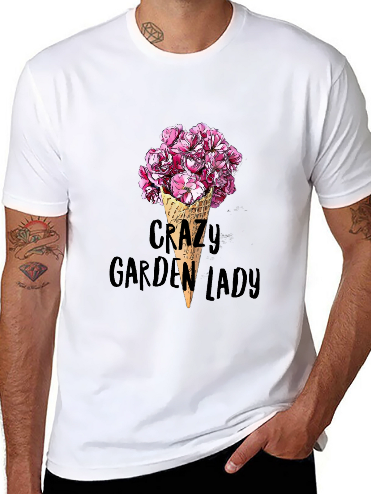 Crazy Garden Lady Graphic Tee