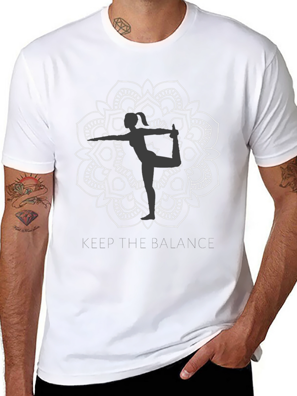 Balance Mandala Graphic Tee - Yoga Inspired