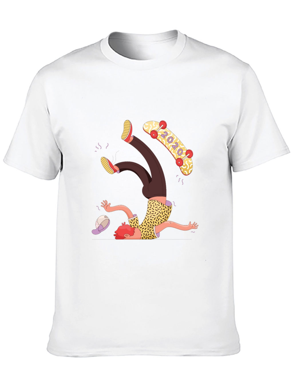 Skateboard Fail T-Shirt - Funny Graphic Tee