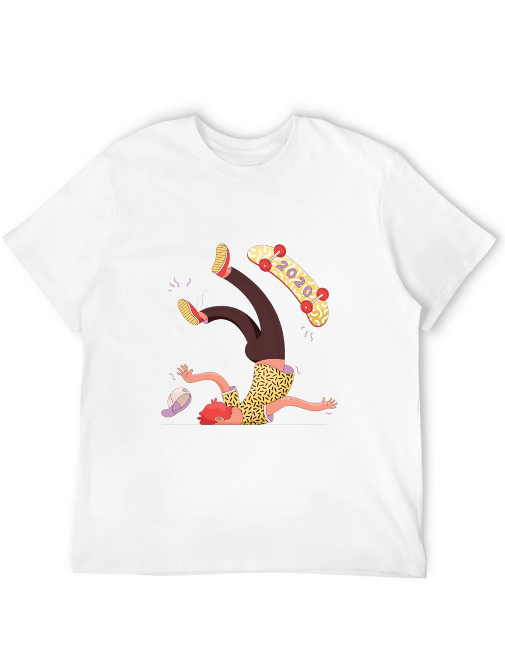 Skateboard Fail T-Shirt - Funny Graphic Tee