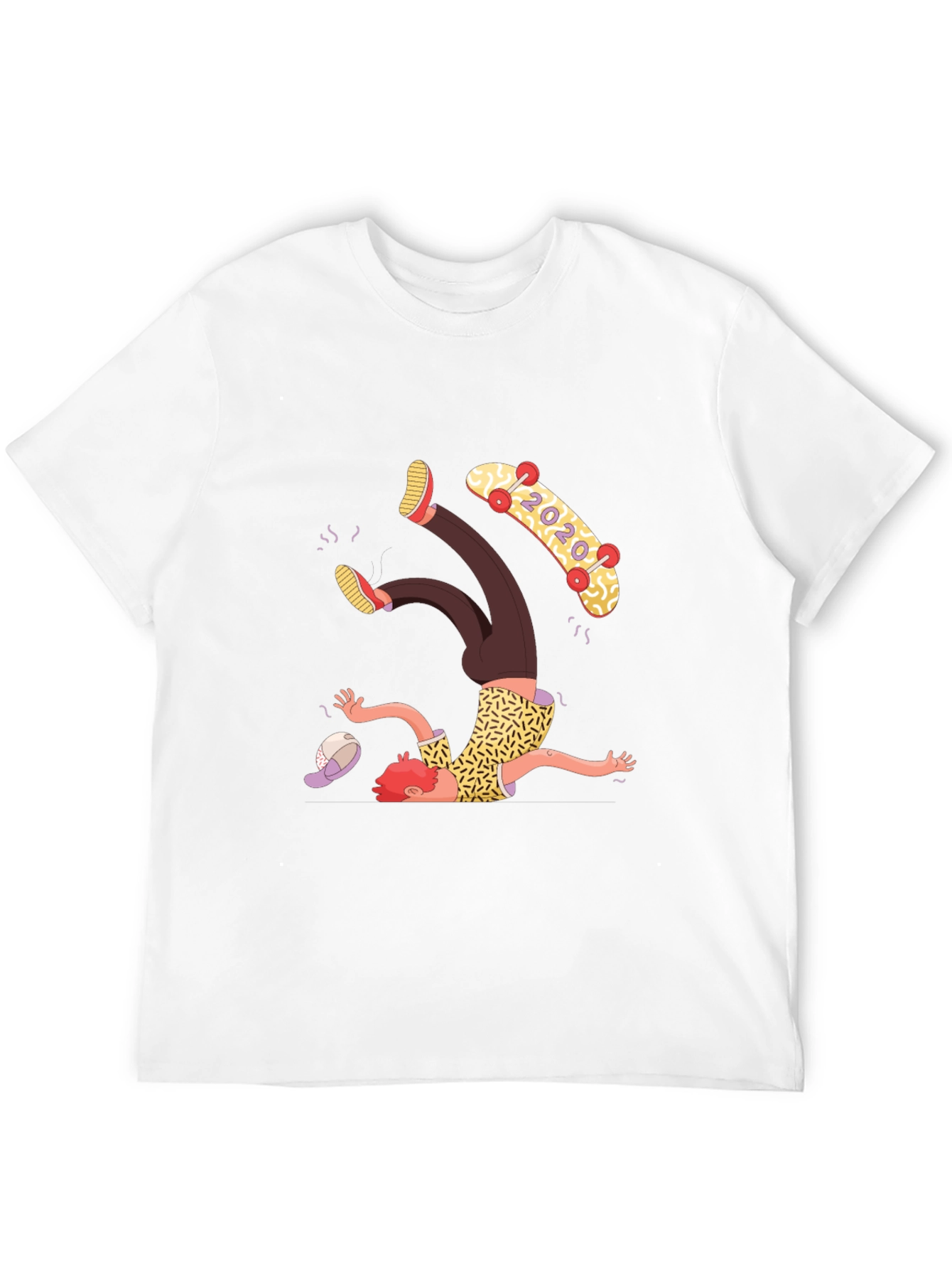 Skateboard Fail T-Shirt - Funny Graphic Tee