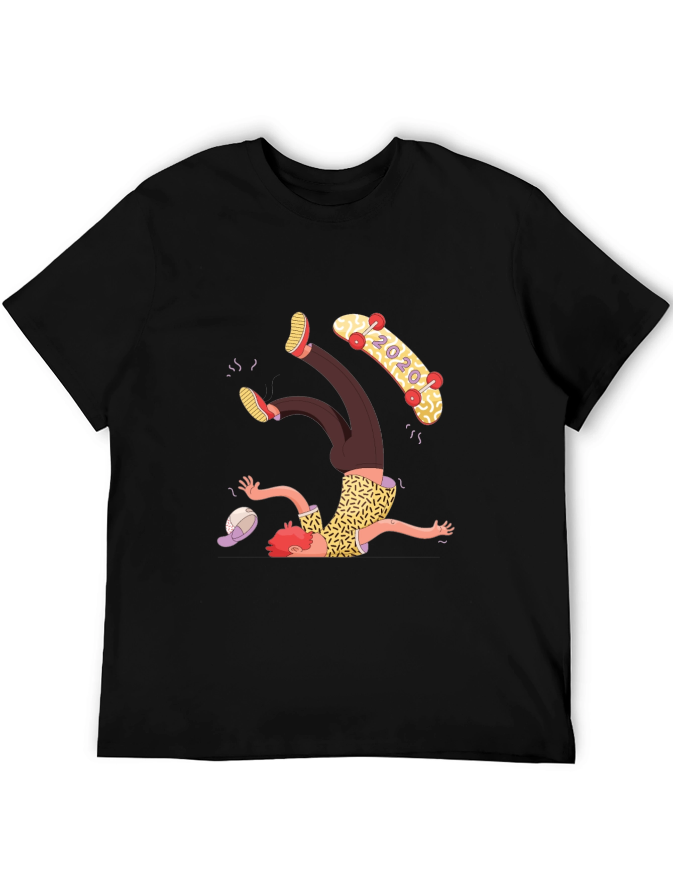 Skateboard Fail T-Shirt - Funny Graphic Tee