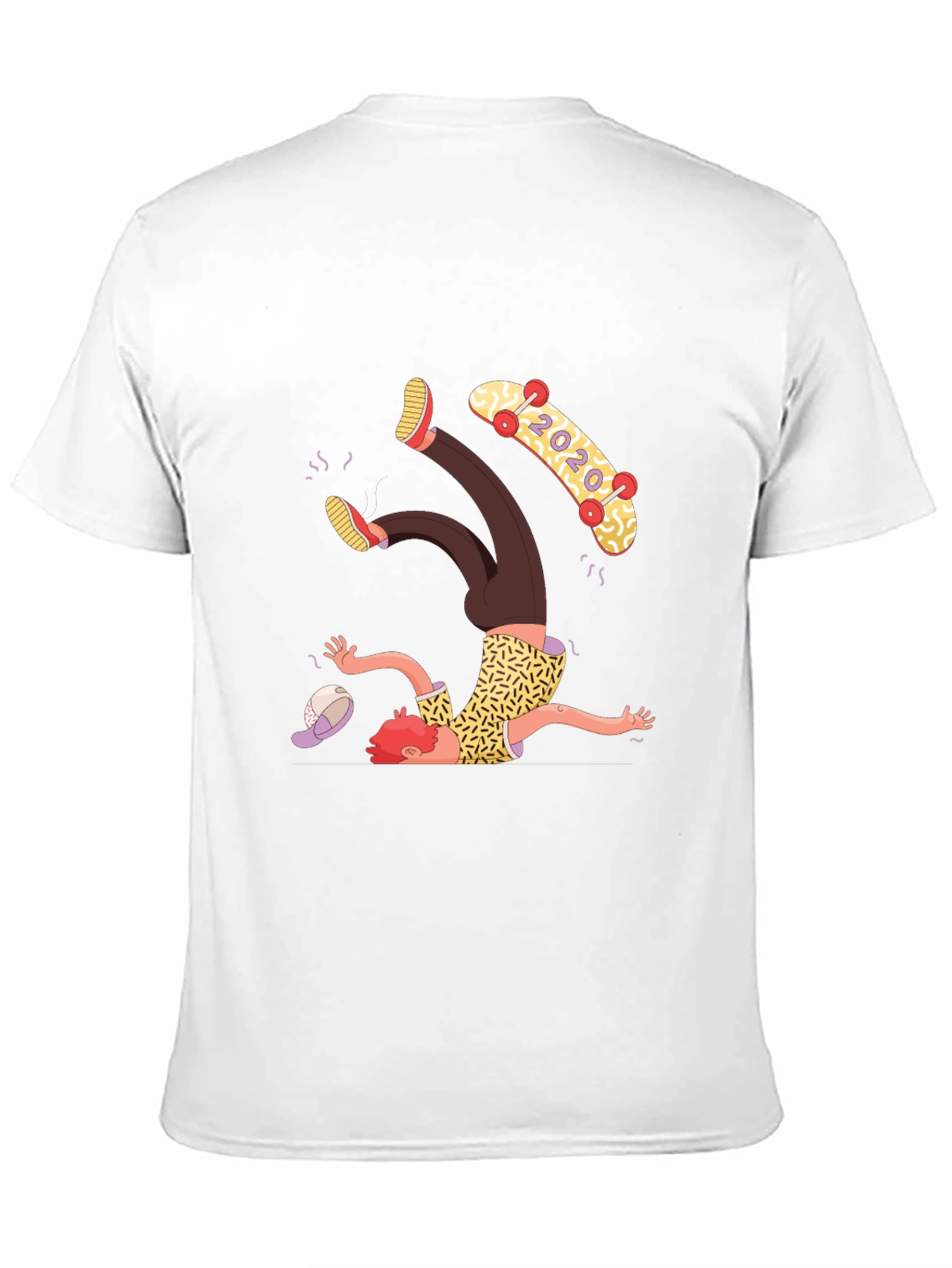 Skateboard Fail T-Shirt - Funny Graphic Tee
